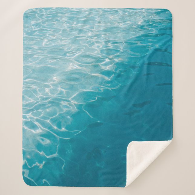 Blauer Verlauf Sherpadecke (Vorderseite)