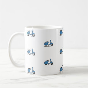 Blauer Vespa Kaffeetasse