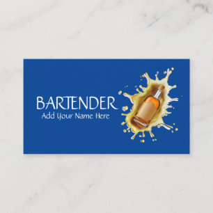 Blauer Visitenkarte