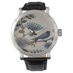 BLAUER VOGEL ARMBANDUHR