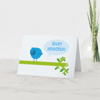 Blauer Vogel Einladung