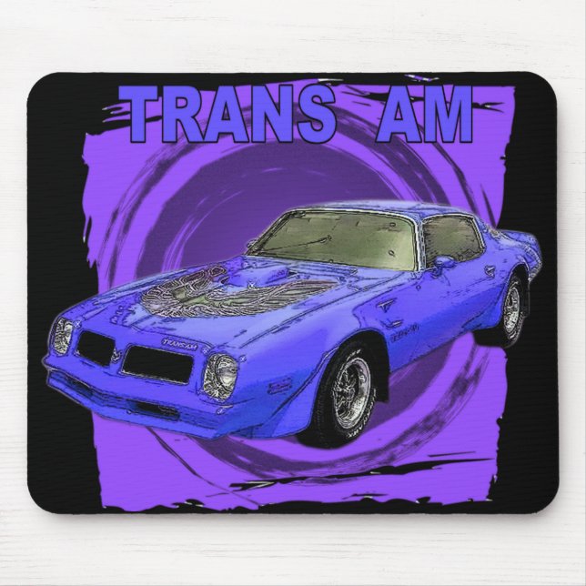 Blauer Vogel-Feuer-Vogel Mousepad (Vorne)