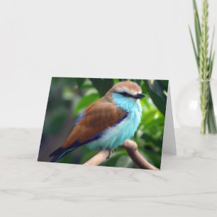 Blauer Vogel Karte