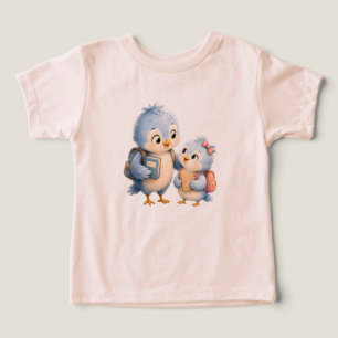 Blauer Vogel Kinder T-Shirt