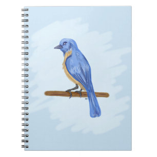 Blauer Vogel Notizblock