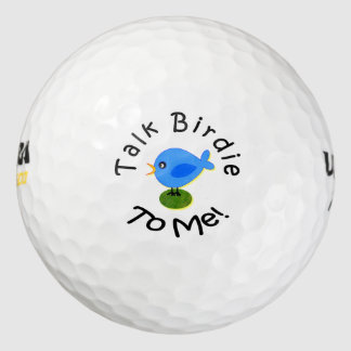 Blauer Vogel "Sprich Birdie To Me" Golf Ball
