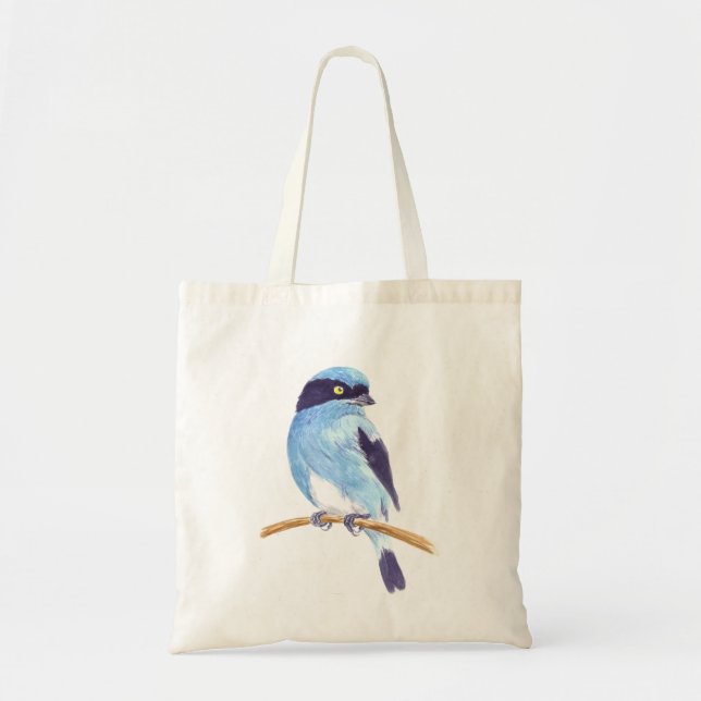 Blauer Vogel Tragetasche (Vorne)