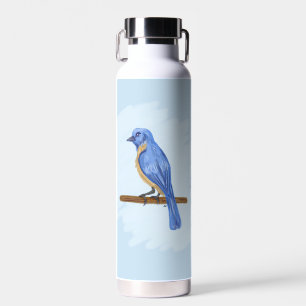 Blauer Vogel Trinkflasche