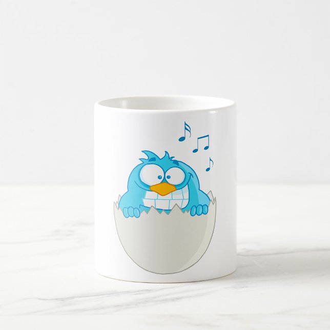 Blauer Vogelschlag Kaffeetasse (Von Creator hochgeladen)