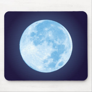 Blauer Vollmond Mousepad