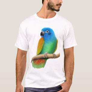 Blauer vorangegangener Pionus Papageien-T - Shirt