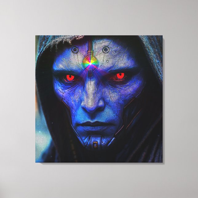 Blauer Wächter der Galaxy Leinwanddruck (Vorderseite)