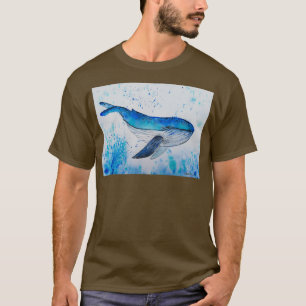 Blauer Wal 2 4 T-Shirt
