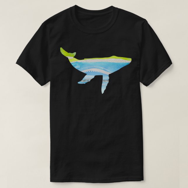 Blauer Wal 41 T-Shirt (Design vorne)