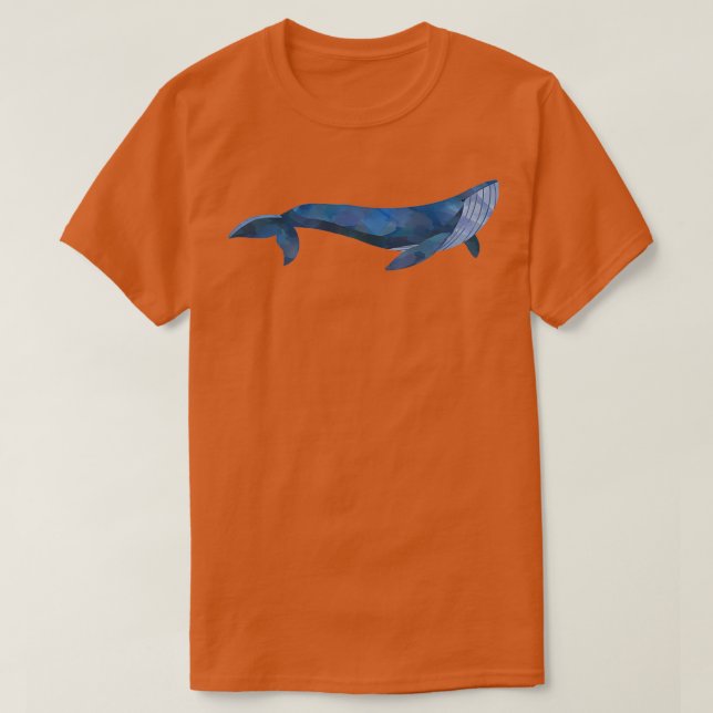 Blauer Wal 46 T-Shirt (Design vorne)