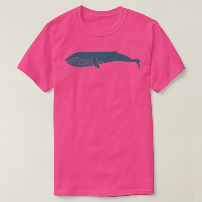 Blauer Wal 4 3 T-Shirt (Design vorne)