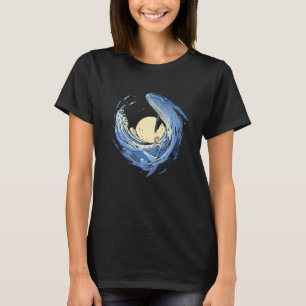 Blauer Wal Buckelwal Meer Tier Ozean T-Shirt