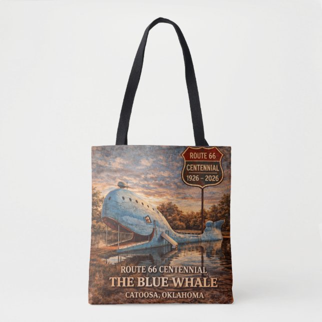 Blauer Wal Catoosa Route 66 Oklahoma Geschenk (Vorderseite)