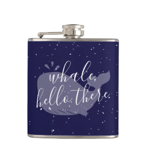 Blauer Wal, Hallo da Flasche Flachmann