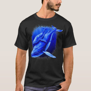Blauer Wal Humpback Meersee Tierwale T-Shirt
