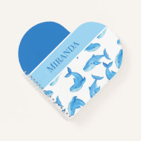 Blauer Wal Ihr Name Ocean Sea Life Herz geformt