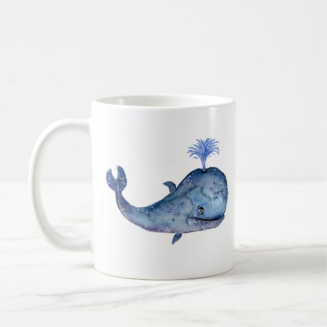 Blauer Wal Kaffeetasse (Links)