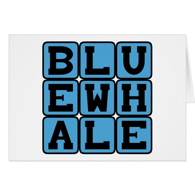 Blauer Wal, Meeressäugetiere (Vorderseite (Horizontal))