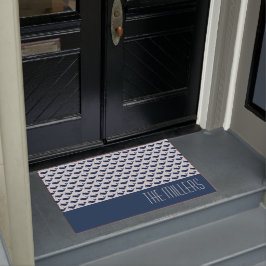 Blauer Wal, nautisch Fußmatte