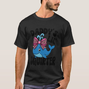 Blauer Wal Rosa Leopard Bogen Vatis kleiner Spritz T-Shirt
