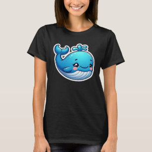 Blauer Wal T-Shirt