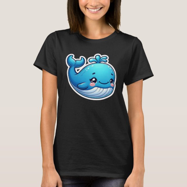 Blauer Wal T-Shirt (Vorderseite)