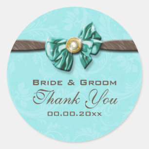 Blauer Wasserbarsch Runder Aufkleber