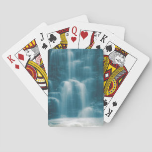Blauer Wasserfall Spielkarten