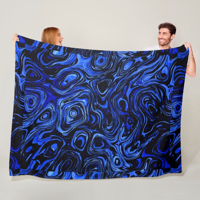 Blauer Wasserfeuerstein Fleecedecke (Beispiel)