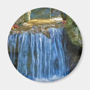 Blauer Wasserlauf Magnet