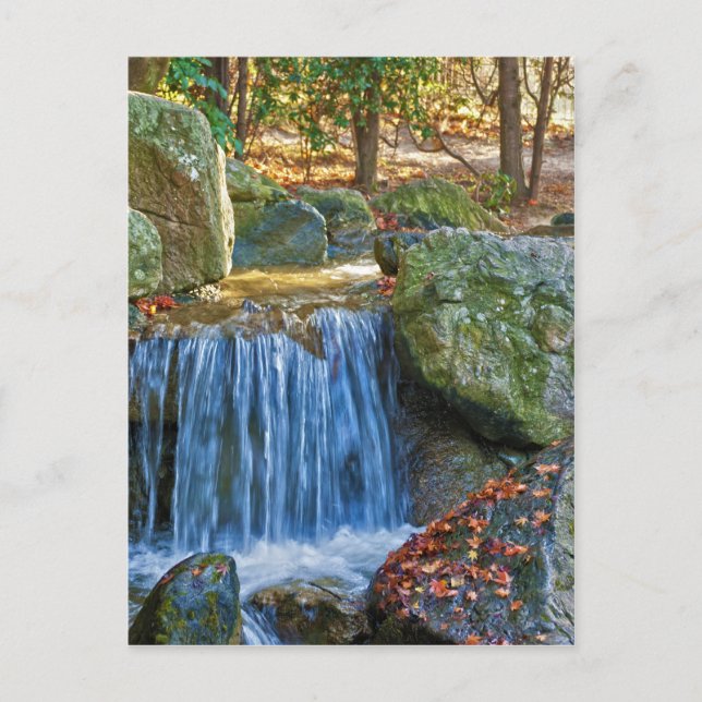 Blauer Wasserlauf Postkarte (Vorderseite)