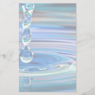 Blauer Wassertropfen Briefpapier
