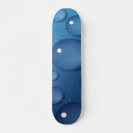 Blauer Wassertropfen Textur Skateboard