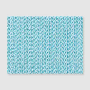 Blauer Webart-Maschen-Pastellblick Magnetkarte