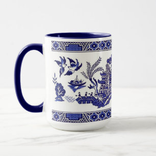 Blauer Weide-China-Entwurf Tasse