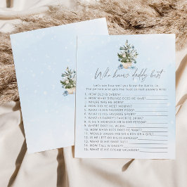 Blauer Weihnachtsbaum, der das beste Spiel von Pap