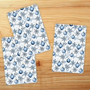 Blauer Weihnachtsbaum - Muster Spielkarten