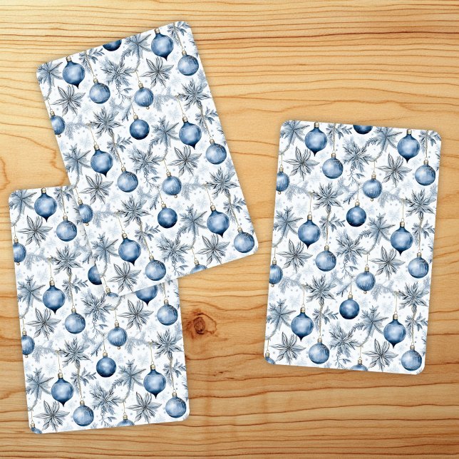 Blauer Weihnachtsbaum - Muster Spielkarten (Von Creator hochgeladen)