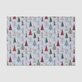 Blauer Weihnachtsbaum Seidenpapier