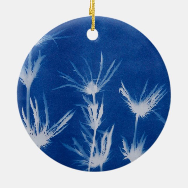 Blauer Weihnachtsschmuck (Hinten)