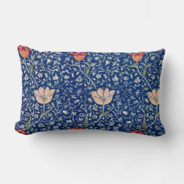 Blauer, weißer, blühender Tulip Kissen Kissen