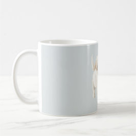 Blauer Weißer Glücklicher Hund Kaffeetasse