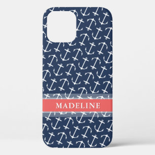 Blauer weißer Kornname Case-Mate iPhone Hülle