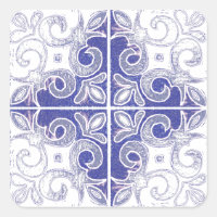 Blauer weißer Swirl, Inspiriert von portugiesische
