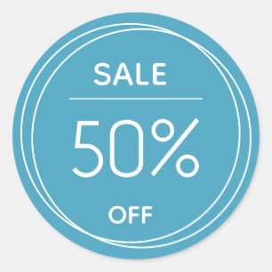 Blauer Werbeaktion Runder Aufkleber